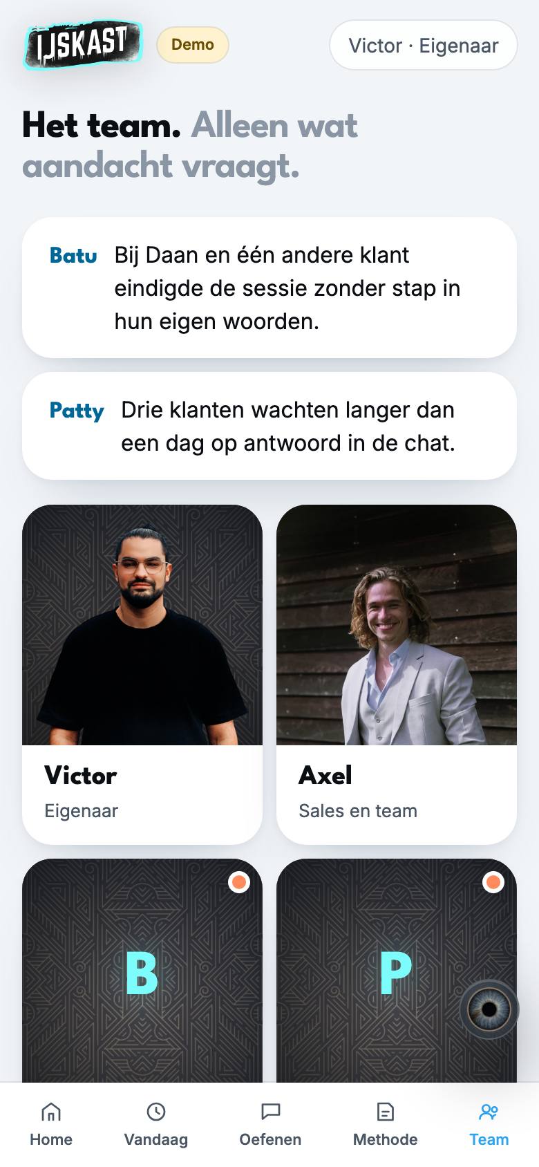 Het team